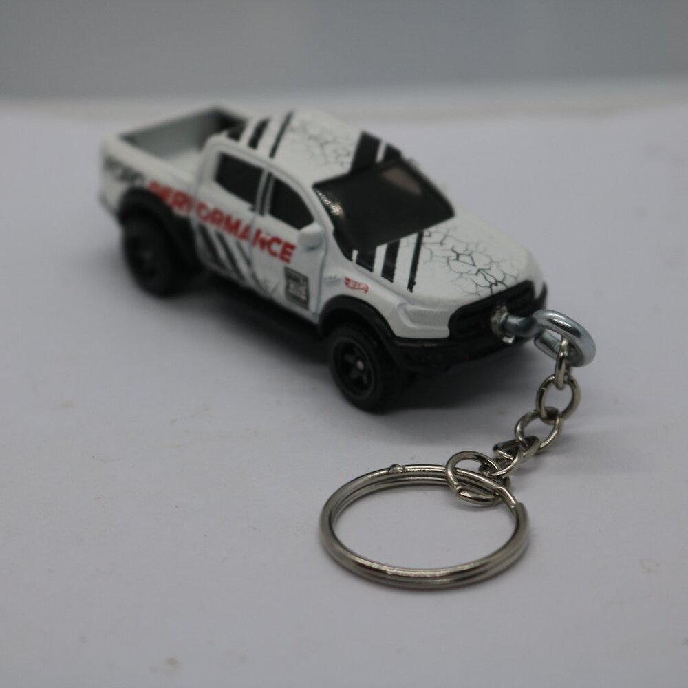 Hot Wheels Ford Raptor F-150 Truck custom keychain 1/64 scale